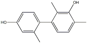 2,2',4-Trimethyl-1,1'-biphenyl-3,4'-diol Struktur