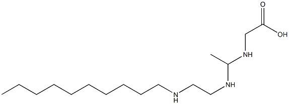 N-[1-[2-(Decylamino)ethylamino]ethyl]glycine Struktur