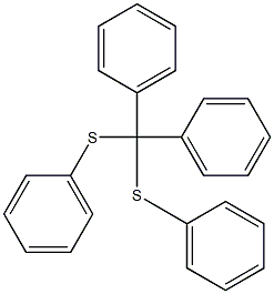 Diphenylbis(phenylthio)methane Struktur