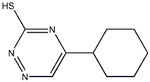 5-Cyclohexyl-1,2,4-triazine-3-thiol Struktur