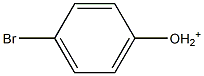 1-Bromo-4-hydroxybenzenium Struktur