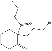 1-(3-Bromopropyl)-2-oxocyclohexanecarboxylic acid ethyl ester Struktur