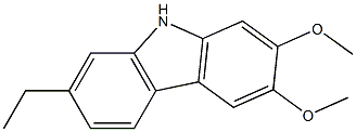 7-Ethyl-2,3-dimethoxy-9H-carbazole Struktur