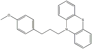 10-[3-(4-Methoxyphenyl)propyl]-10H-phenothiazine Struktur