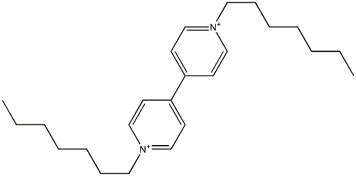 4,4'-Bi(1-heptylpyridinium) Struktur