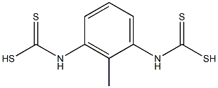 2-Methyl-1,3-phenylenebis(dithiocarbamic acid) Struktur