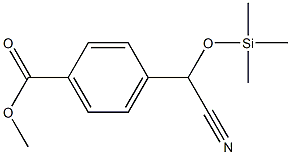 4-[Cyano(trimethylsiloxy)methyl]benzoic acid methyl ester Struktur