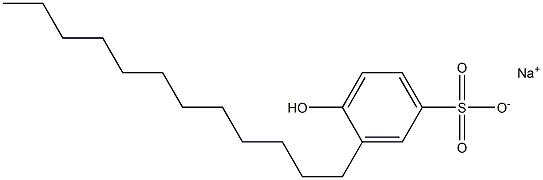 4-Hydroxy-3-dodecylbenzenesulfonic acid sodium salt Struktur