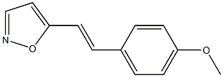 5-[2-(4-Methoxyphenyl)ethenyl]isoxazole Struktur