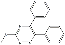 5,6-Diphenyl-3-methylthio-1,2,4-triazine Struktur