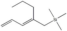 [(2E)-2-Propyl-2,4-pentadienyl]trimethylsilane Struktur