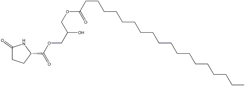 1-[(L-Pyroglutamoyl)oxy]-2,3-propanediol 3-nonadecanoate Struktur