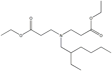 3,3'-[(2-Ethylhexyl)imino]dipropionic acid diethyl ester Struktur