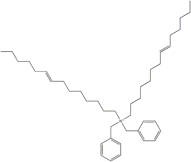 Di(8-tetradecenyl)dibenzylaminium Struktur