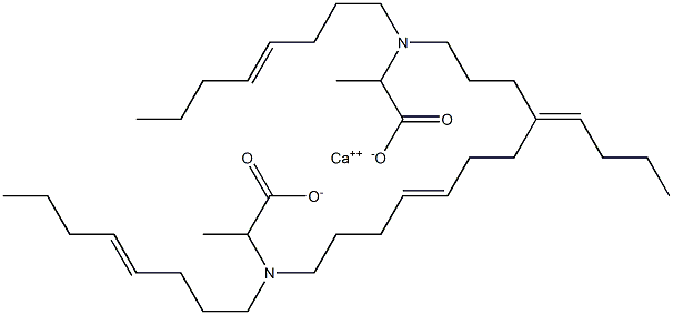 Bis[2-[di(4-octenyl)amino]propanoic acid]calcium salt Struktur