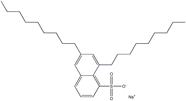 6,8-Dinonyl-1-naphthalenesulfonic acid sodium salt Struktur