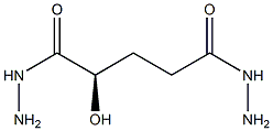 [R,(+)]-2-Hydroxyglutaric acid dihydrazide Struktur