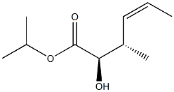 (2R,3S,4Z)-2-Hydroxy-3-methyl-4-hexenoic acid isopropyl ester Struktur