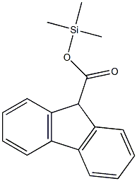 9H-Fluorene-9-carboxylic acid trimethylsilyl ester Struktur