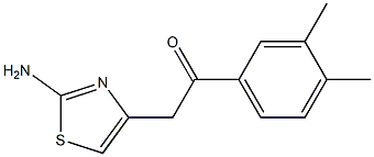 2-Amino-4-[(3,4-dimethylphenyl)carbonylmethyl]thiazole Struktur