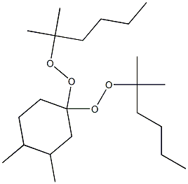 3,4-Dimethyl-1,1-bis(1,1-dimethylpentylperoxy)cyclohexane Struktur