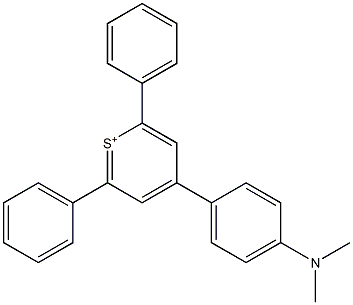 2,6-Diphenyl-4-[4-(dimethylamino)phenyl]thiopyrylium Struktur