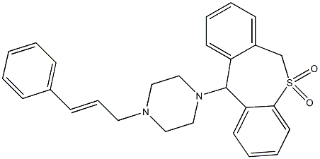 11-(4-Cinnamyl-1-piperazinyl)-6,11-dihydrodibenzo[b,e]thiepin 5,5-dioxide Struktur