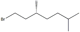 [R,(-)]-1-Bromo-3,6-dimethylheptane Struktur