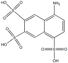 4-Amino-1,6,7-naphthalenetrisulfonic acid Struktur