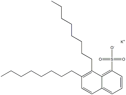 7,8-ジオクチル-1-ナフタレンスルホン酸カリウム 化學(xué)構(gòu)造式