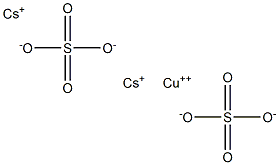 Cesium copper(II) sulfate Struktur