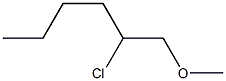 2-Chloro-1-methoxyhexane Struktur