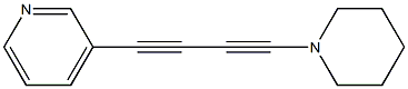 1-Piperidino-4-(3-pyridinyl)-1,3-butadiyne Struktur