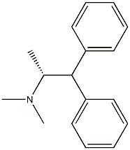 [R,(+)]-N,N,1-Trimethyl-2,2-diphenylethanamine Struktur