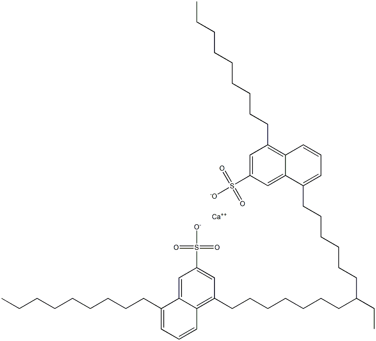 Bis(4,8-dinonyl-2-naphthalenesulfonic acid)calcium salt Struktur