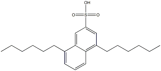 4,8-Dihexyl-2-naphthalenesulfonic acid Struktur