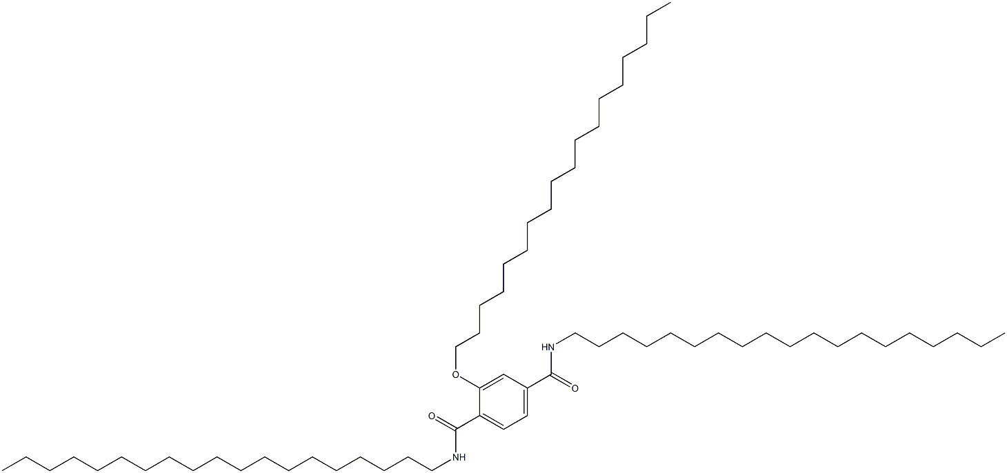 2-(Octadecyloxy)-N,N'-dinonadecylterephthalamide Struktur