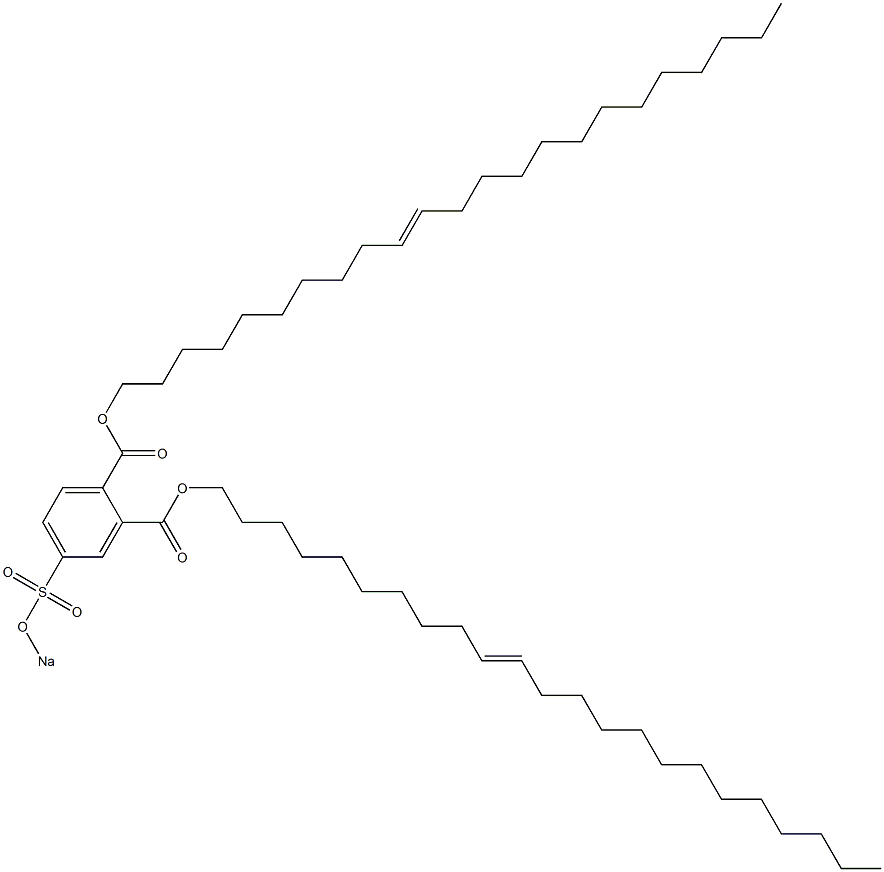 4-(Sodiosulfo)phthalic acid di(10-tricosenyl) ester Struktur