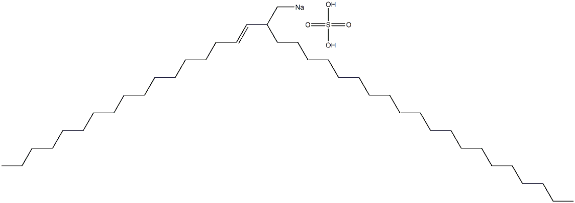 Sulfuric acid 2-(1-heptadecenyl)docosyl=sodium ester salt Struktur