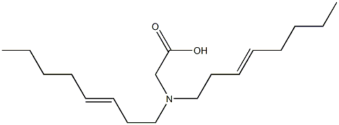 N,N-Di(3-octenyl)glycine Struktur