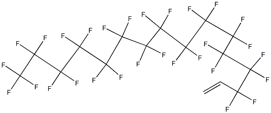 3,3,4,4,5,5,6,6,7,7,8,8,9,9,10,10,11,11,12,12,13,13,14,14,15,15,16,16,16-Nonacosafluoro-1-hexadecene Struktur