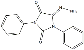 5-(Hydrazono)-1,3-diphenyl-3,5-dihydro-1H-imidazole-2,4-dione Struktur