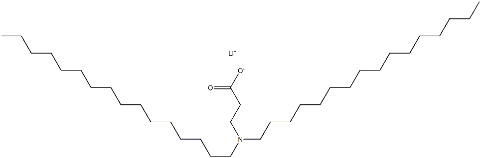 3-(Dihexadecylamino)propanoic acid lithium salt Struktur