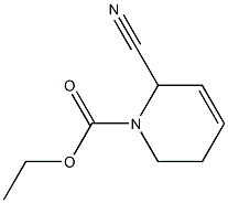 2-Cyano-1,2,5,6-tetrahydropyridine-1-carboxylic acid ethyl ester Struktur