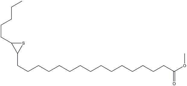 17,18-Epithiotricosanoic acid methyl ester Struktur