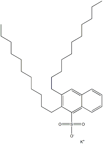 2,3-Diundecyl-1-naphthalenesulfonic acid potassium salt Struktur