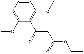 2,6-Dimethoxybenzoylacetic acid ethyl ester Struktur