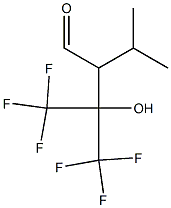 2-(2,2,2-Trifluoro-1-hydroxy-1-trifluoromethylethyl)-3-methylbutyraldehyde Struktur