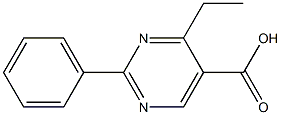 2-Phenyl-4-ethylpyrimidine-5-carboxylic acid Struktur