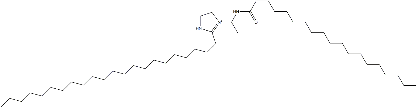 2-Docosyl-1-[1-(nonadecanoylamino)ethyl]-1-imidazoline-1-ium Struktur